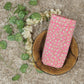 Multicolor Indigo White Print Fabric | Blush Pink