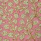 Multicolor Indigo White Print Fabric | Blush Pink