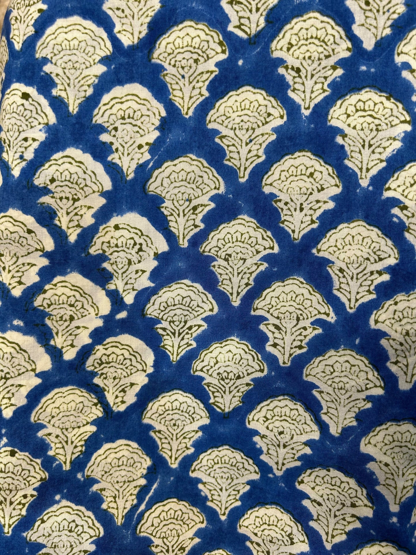 Indigo White Print Fabric