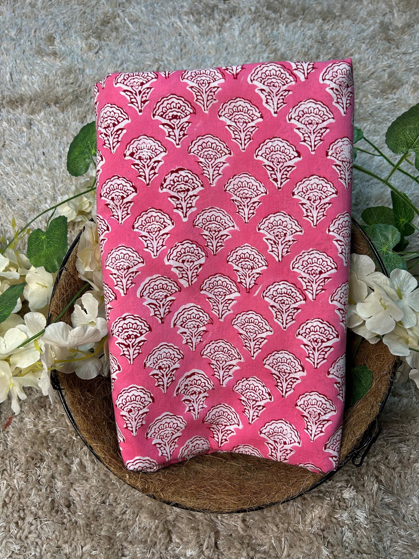 Indigo White Print Fabric