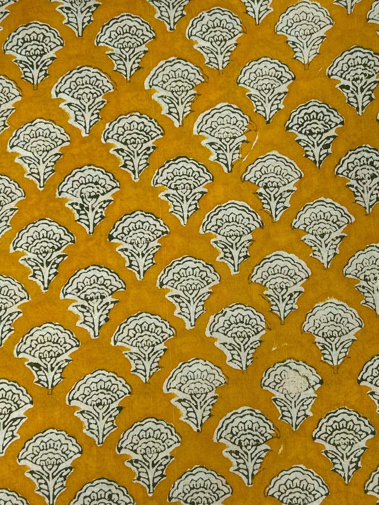 Indigo White Print Fabric