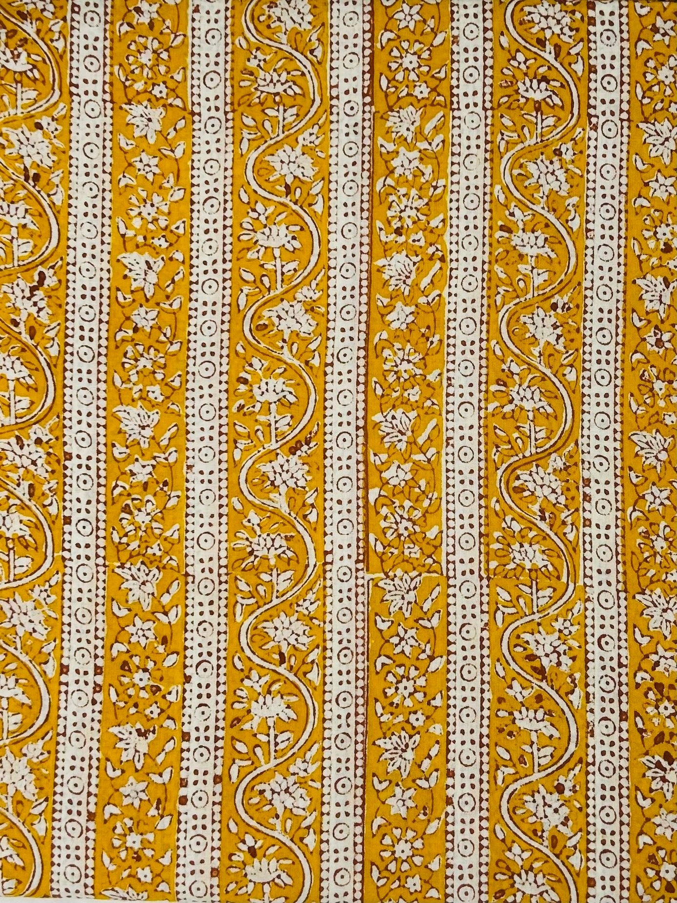 Indigo White Print Fabric