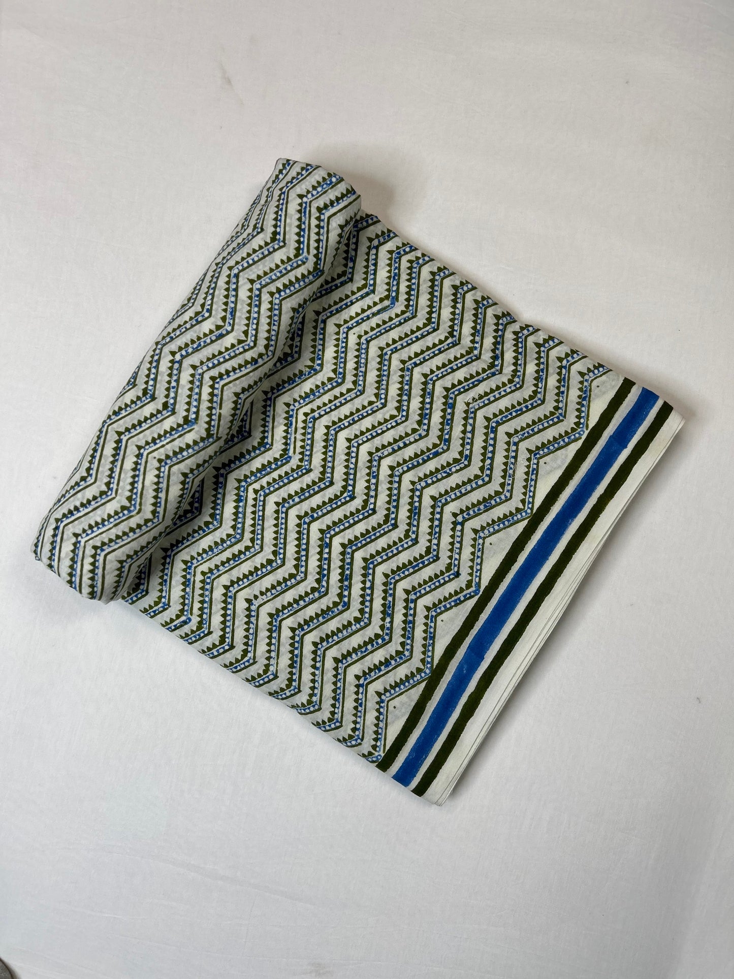 Indigo White Print Fabric