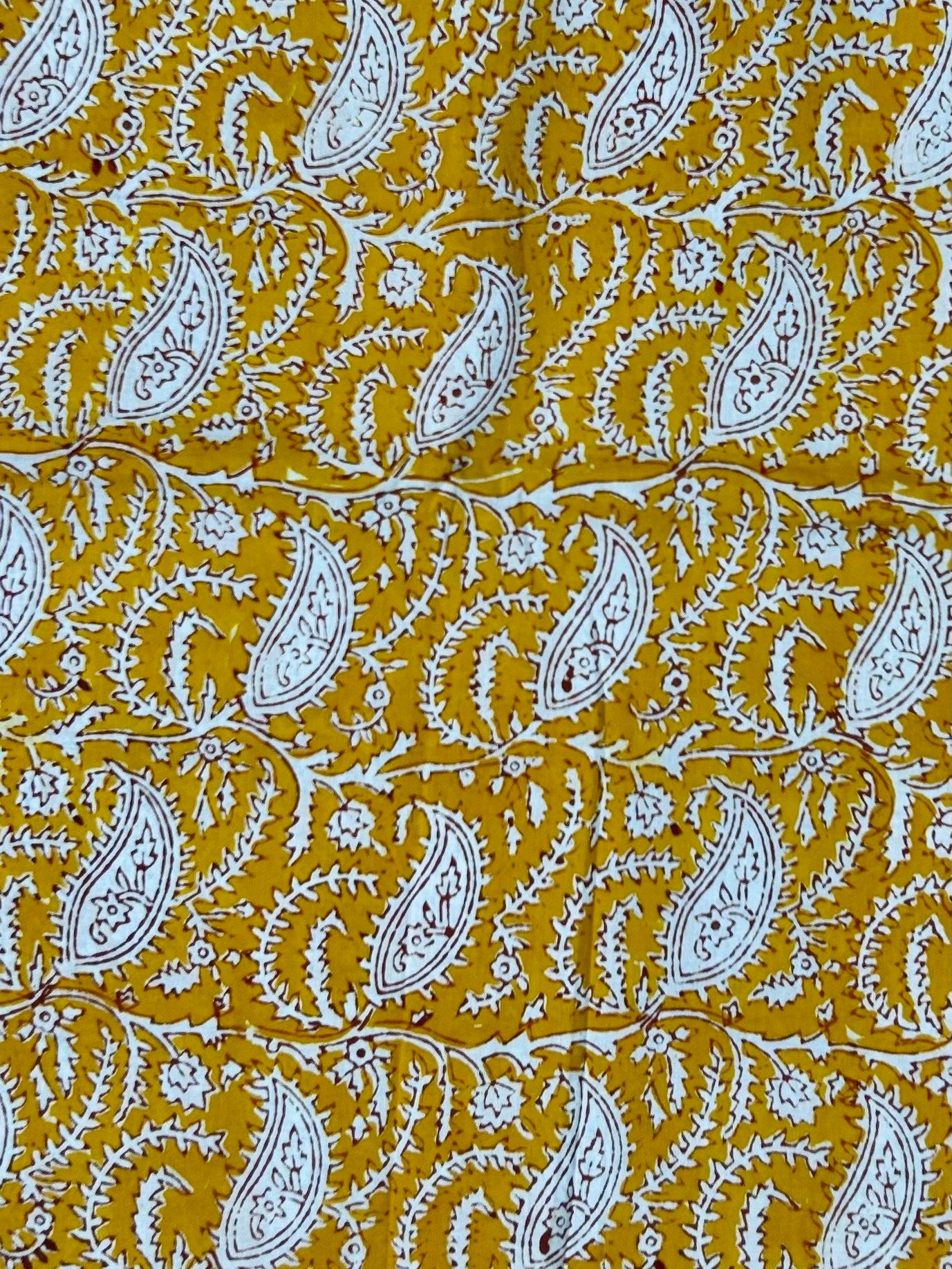 Indigo White Print Fabric