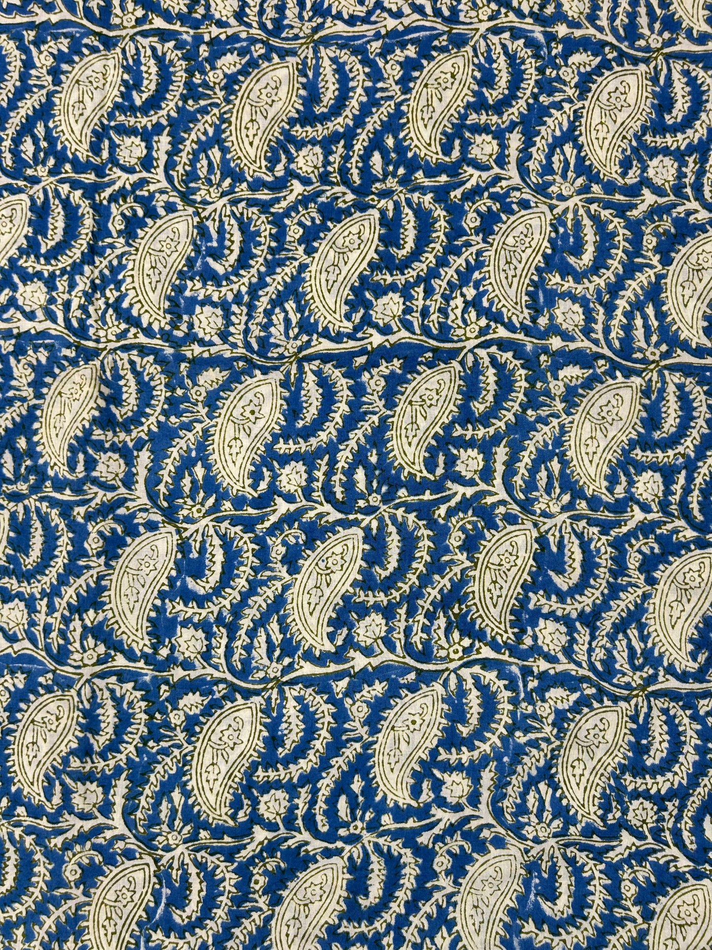Indigo White Print Fabric
