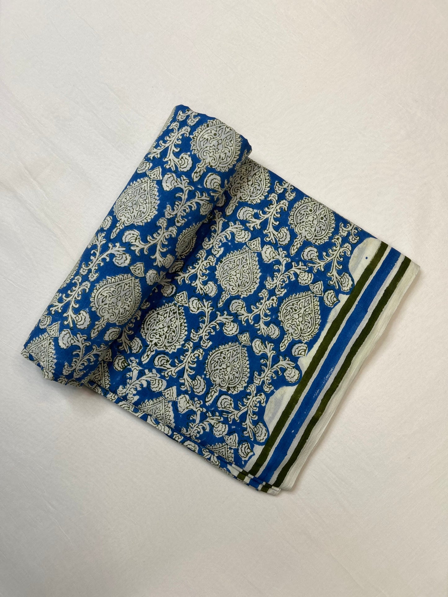 Indigo White Print Fabric