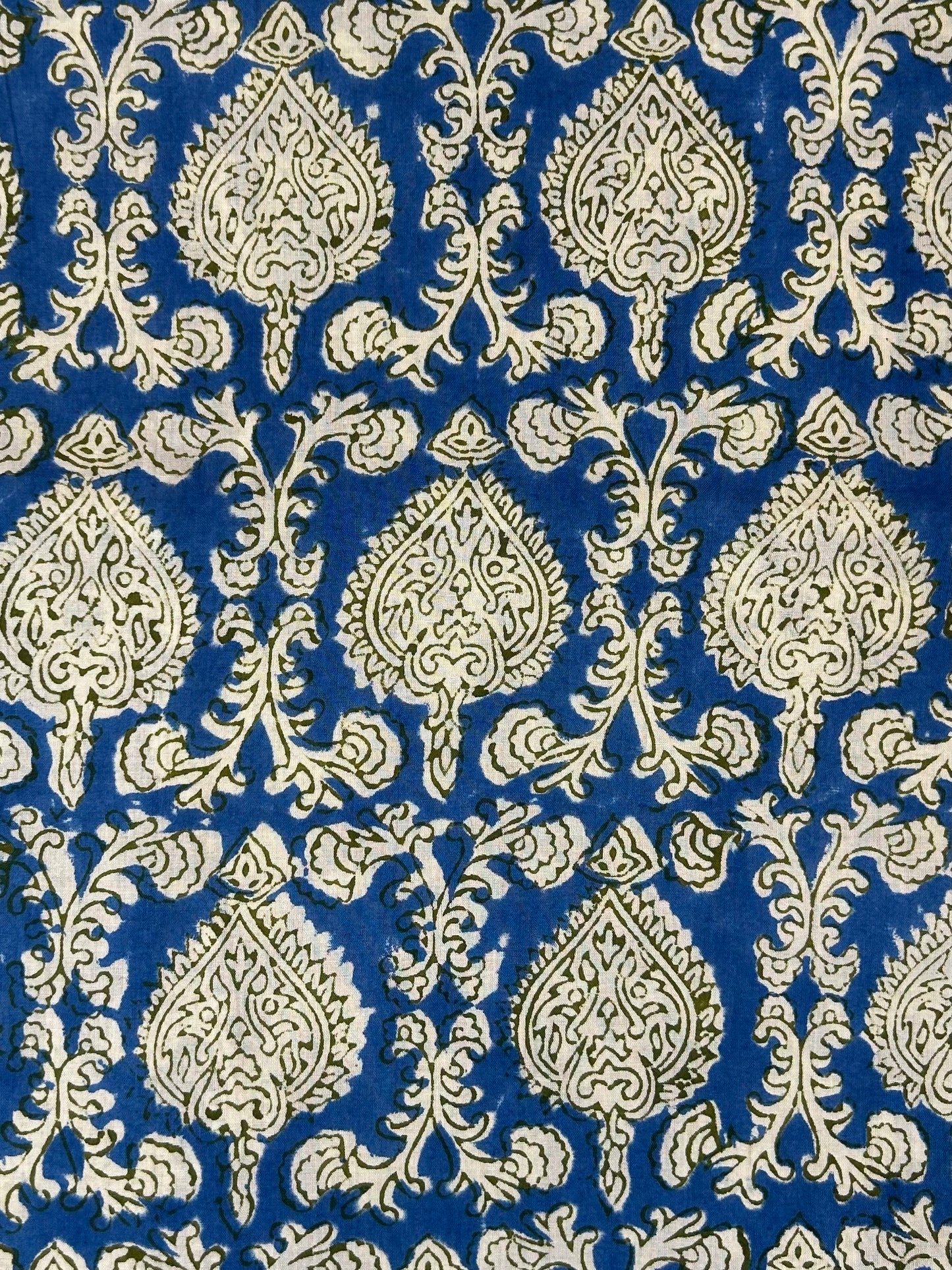 Indigo White Print Fabric