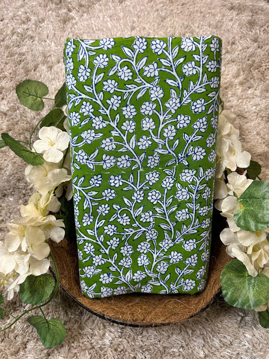 Indigo White Print Fabric