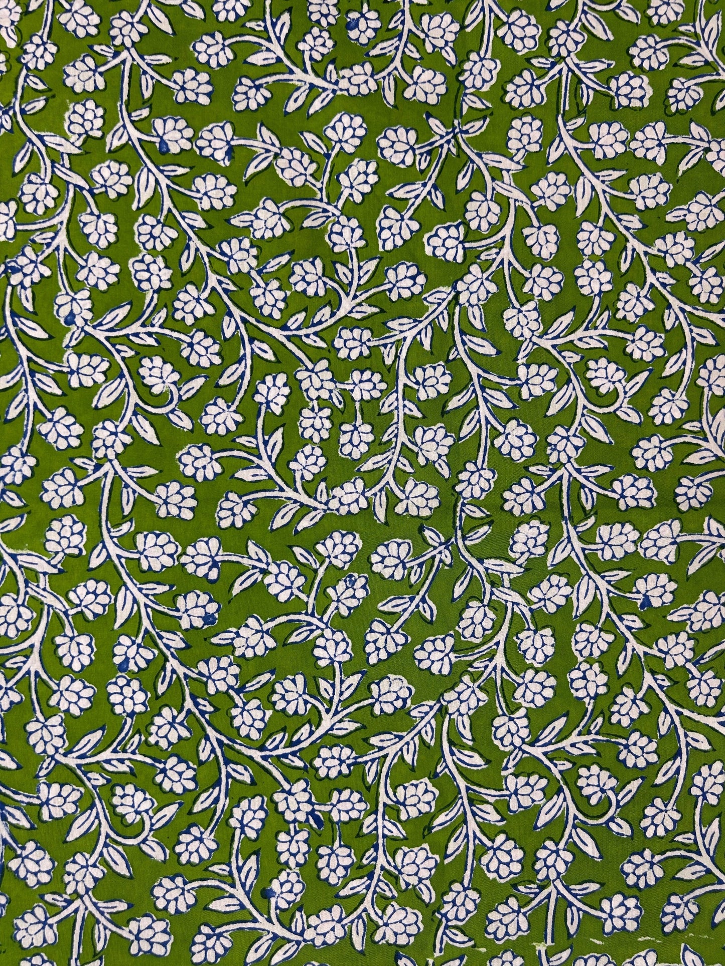 Indigo White Print Fabric