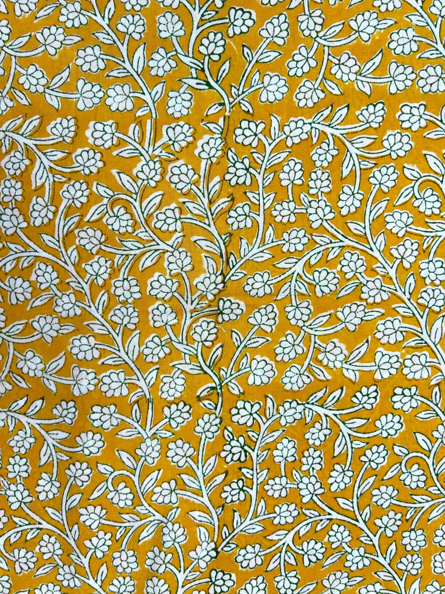 Indigo White Print Fabric