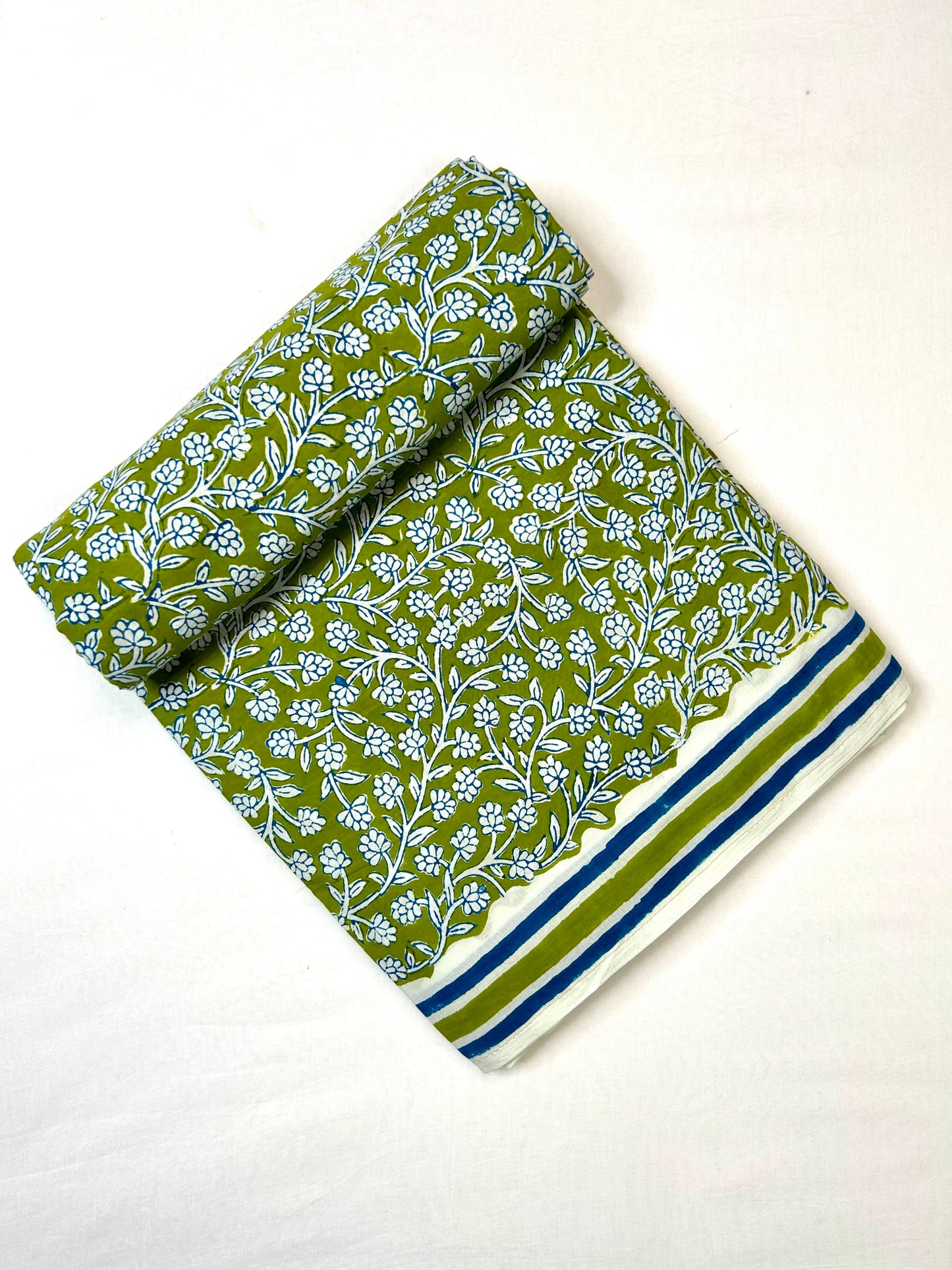 Indigo White Print Fabric