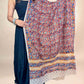 Beige Kalamkari Handblock Printed Cotton Dupatta