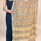 Beige Kalamkari Handblock Printed Cotton Dupatta