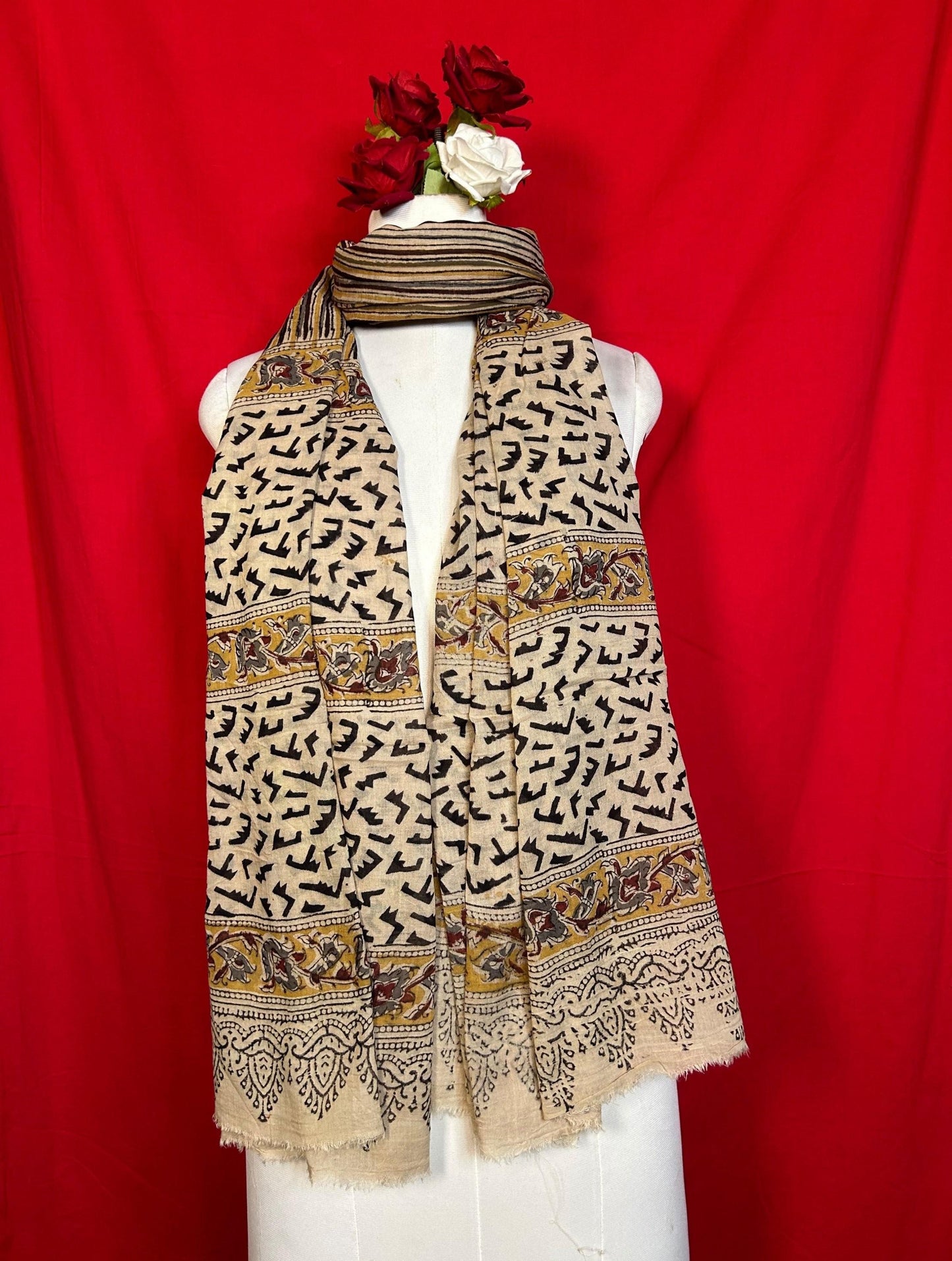 Kalamkari Cotton Dupatta