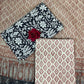 Maroon Kota Handblock Printed Cotton Suit Set