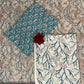 Sky Blue Kota Handblock Printed Cotton Suit Set