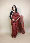 Maheshwari Silk Handblock Printed Saree