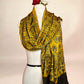 Mustard Ajrakh Handblock Printed Gaji Stoles