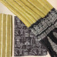 Multicolor Pasmina Handblock Printed Cotton Suit Set | Black