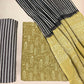 Multicolor Pasmina Handblock Printed Cotton Suit Set | Mustard