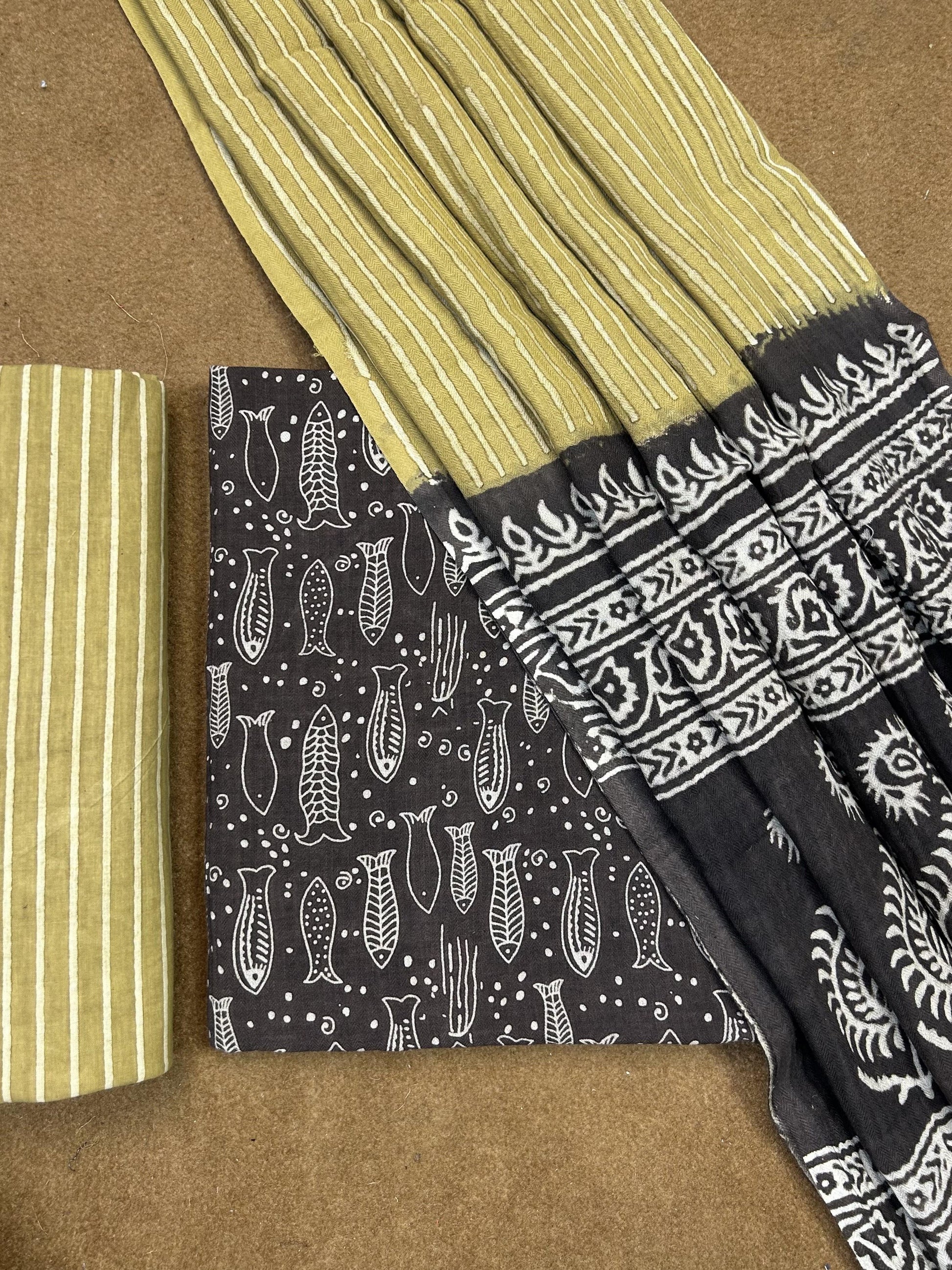 Pashmina Handblock Printed Suit Set

