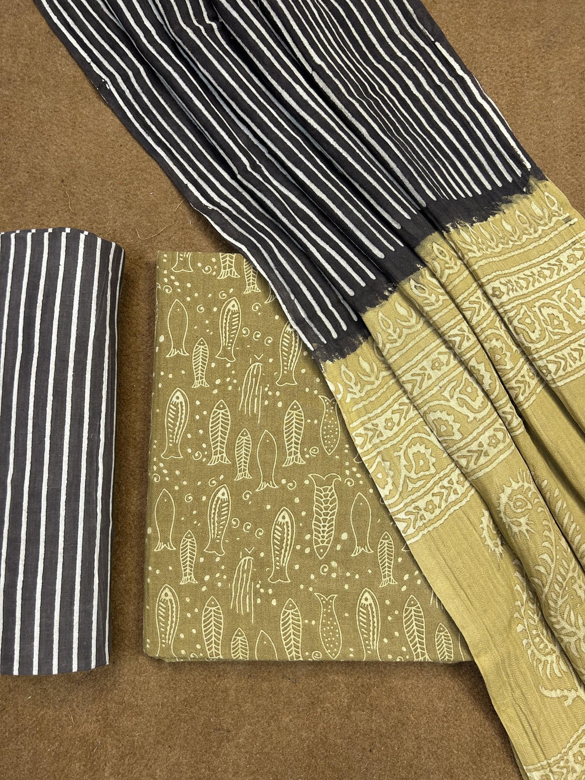 Pashmina Handblock Printed Suit Set
