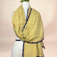 Pastel Yellow Kantha Cotton Stole