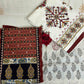 Maroon Patchwork Three-Piece Suits