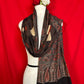 Premium Ajrakh Cotton Stole with Black and Maroon Ethnic Pattern