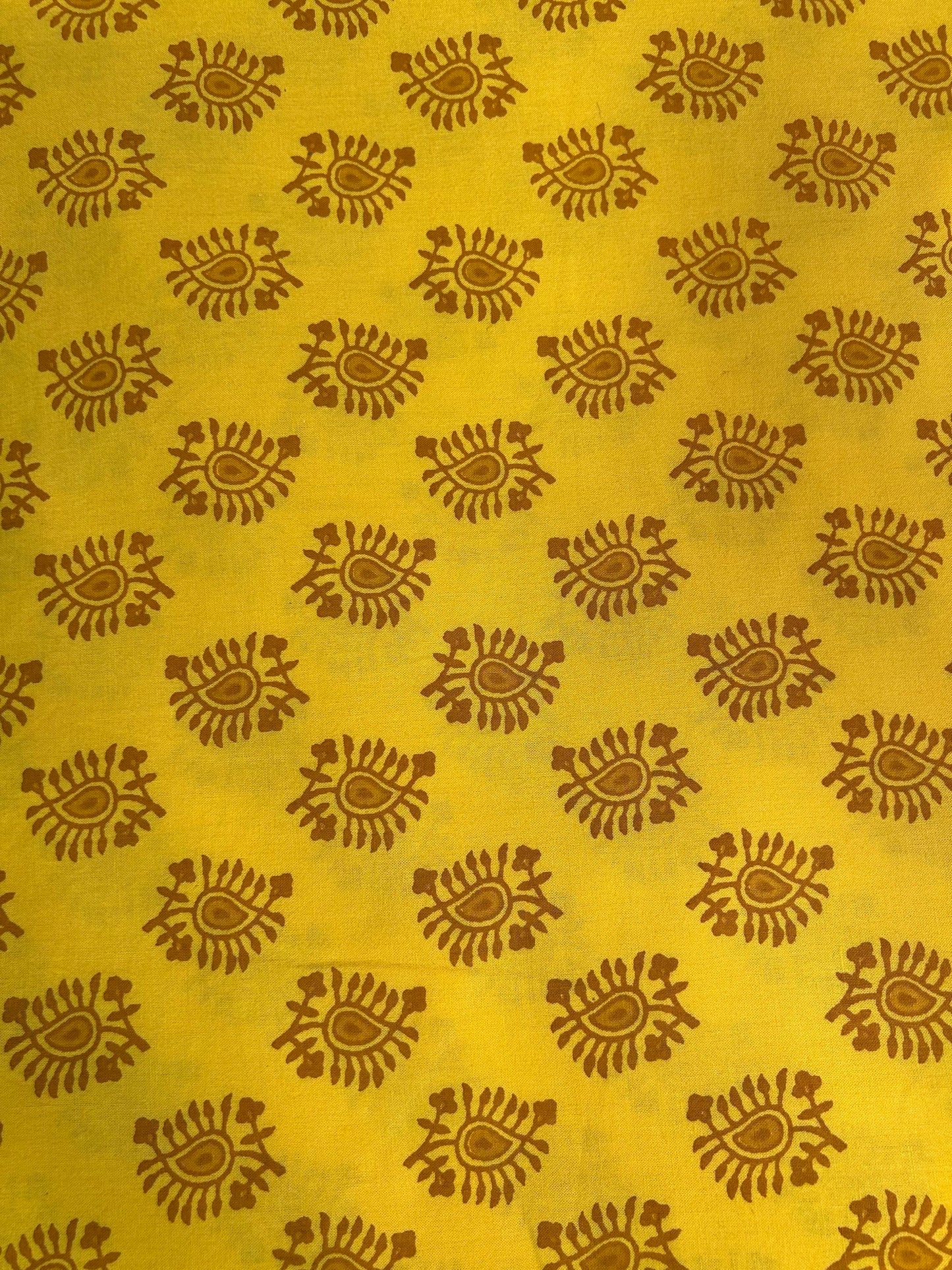 Vibrant Handblock Printed Cotton Fabric