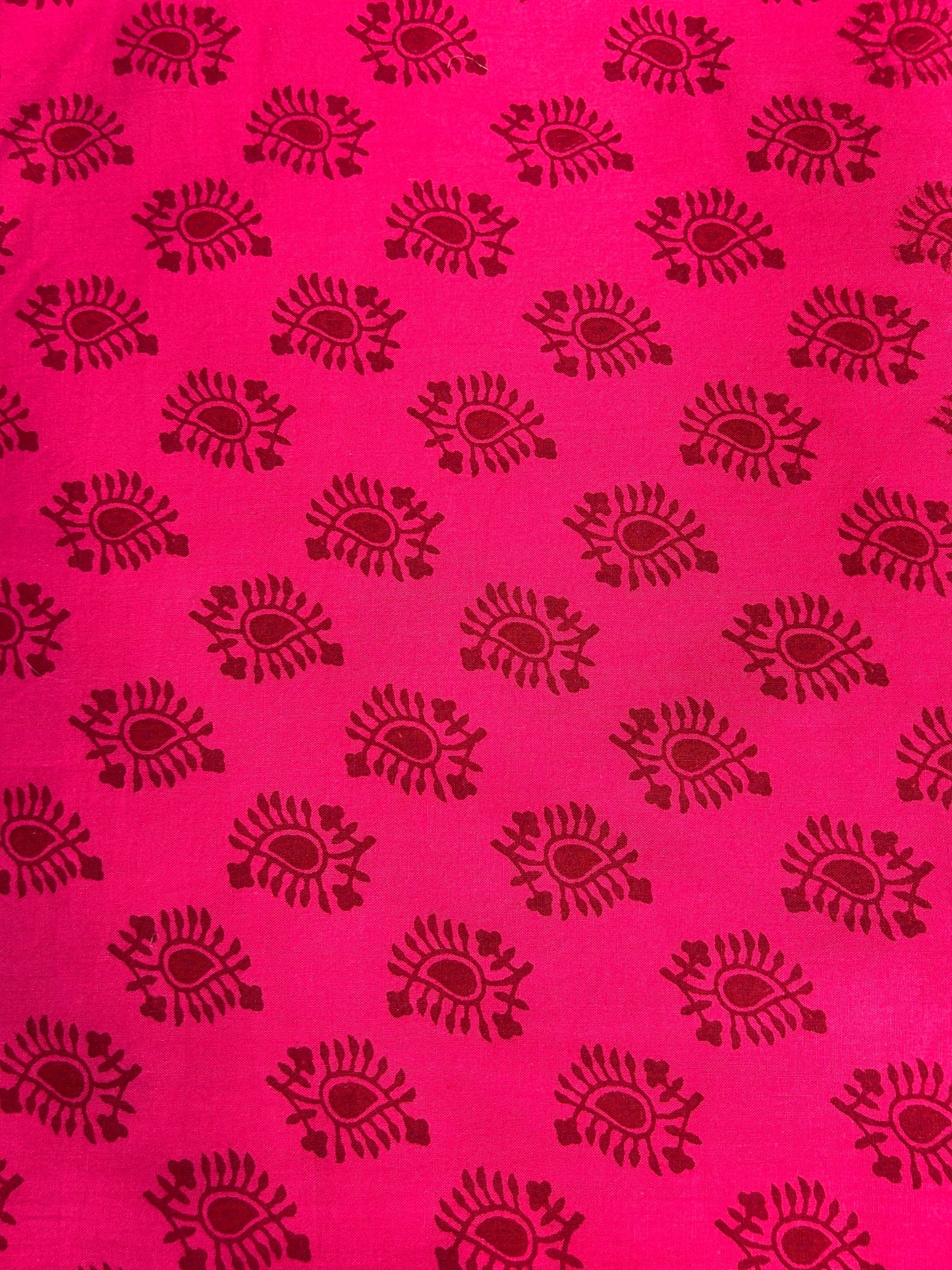 Vibrant Handblock Printed Cotton Fabric