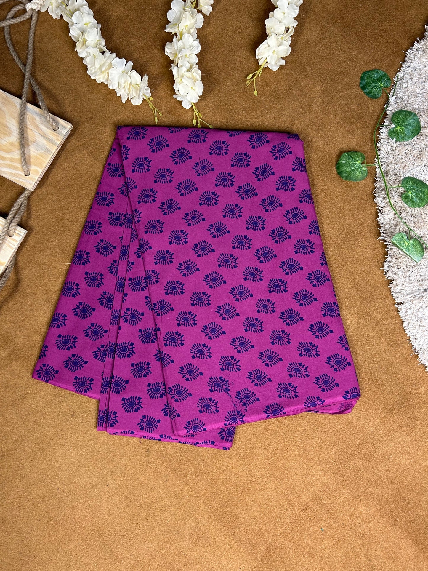 Vibrant Handblock Printed Cotton Fabric