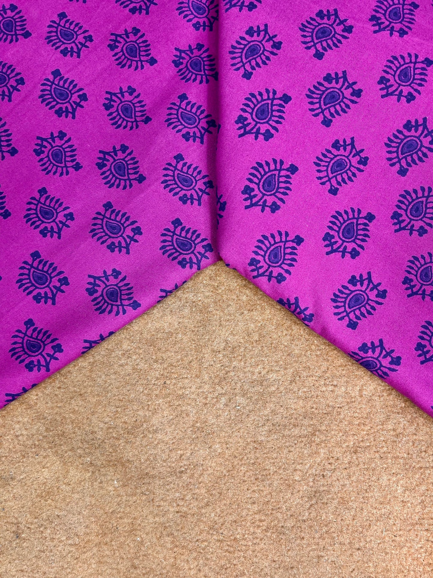 Vibrant Handblock Printed Cotton Fabric