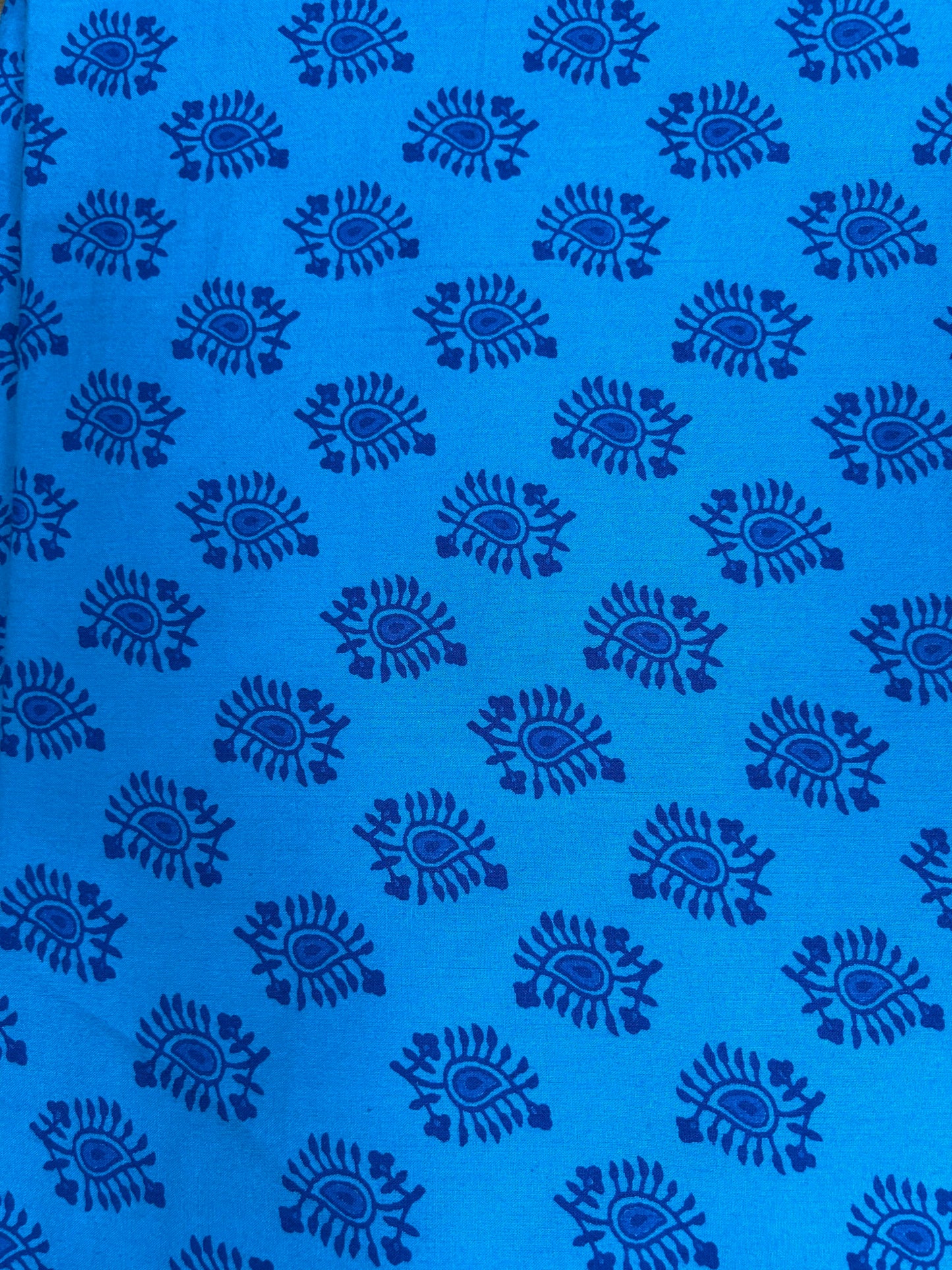 Vibrant Handblock Printed Cotton Fabric