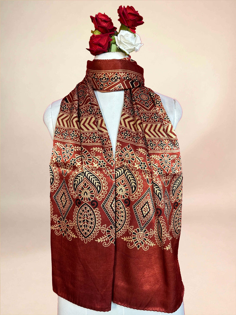 Ajrakh Gaji Stole