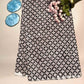 Black Saudagiri Mul Hand Block Printed Fabric