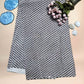 Black Saudagiri Mul Hand Block Printed Fabric