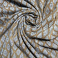 Camel Beige Saudagiri Mul Hand Block Printed Fabric