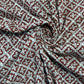 Maroon with White Saudagiri Mul Hand Block Printed Fabric