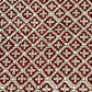 Maroon Saudagiri Mul Hand Block Printed Fabric