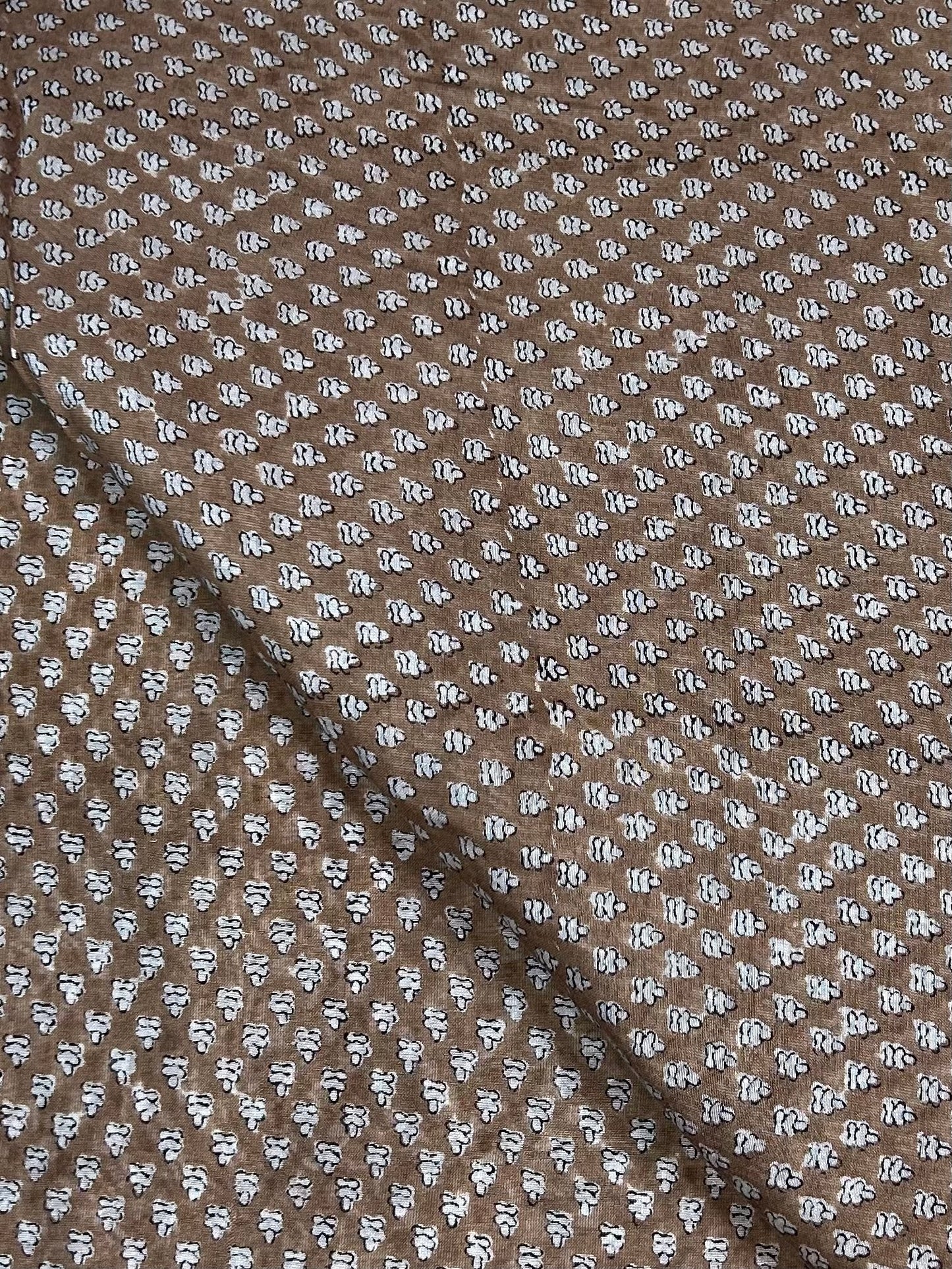 Saudagiri Print Chanderi Handblock Fabric