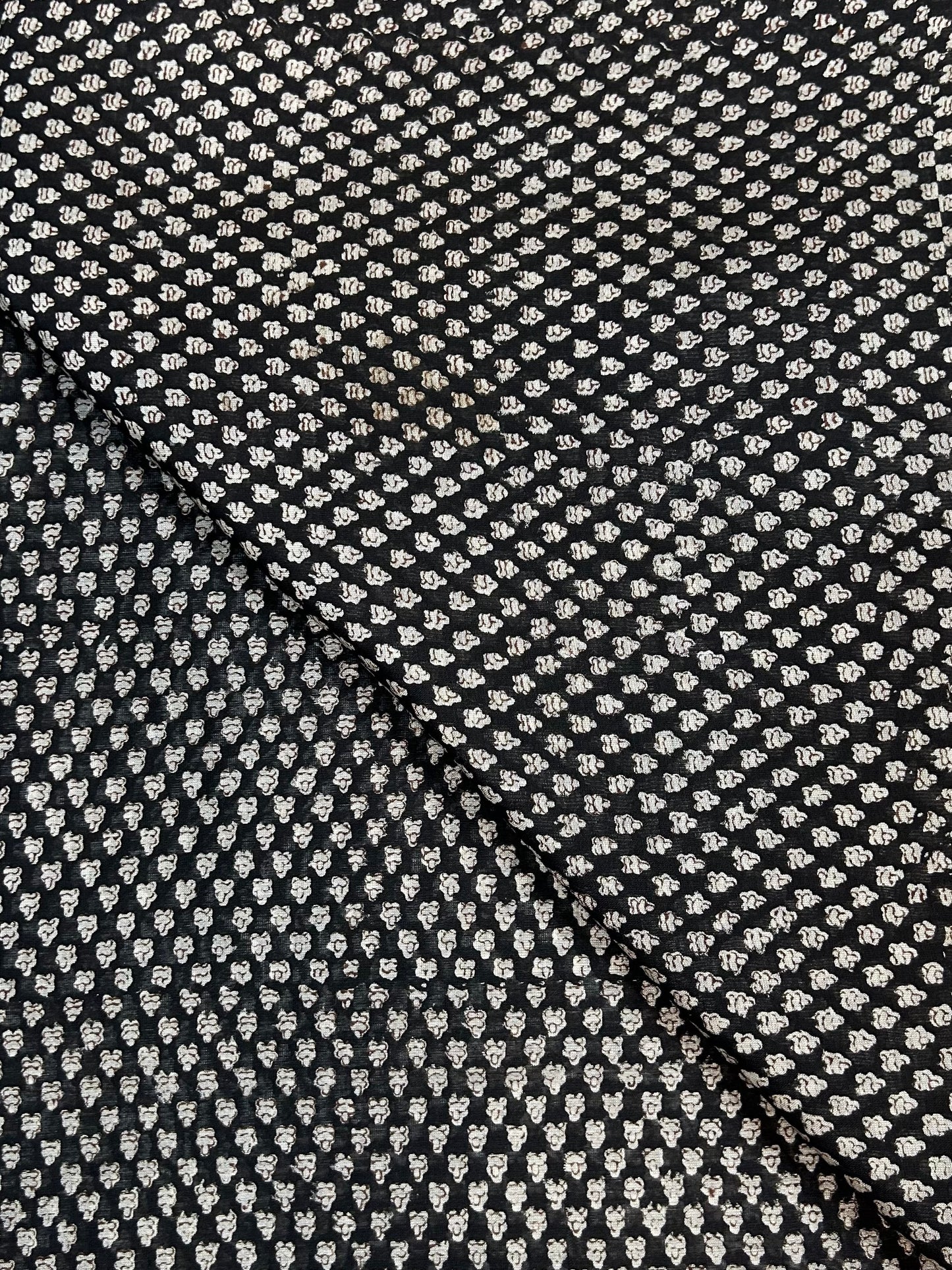 Saudagiri Print Chanderi Handblock Fabric