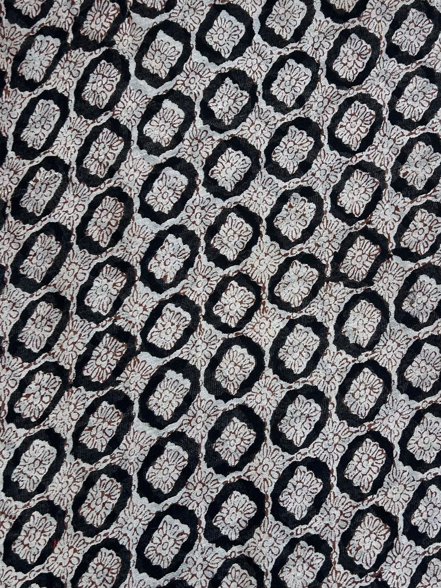 Saudagiri Print Chanderi Handblock Fabric