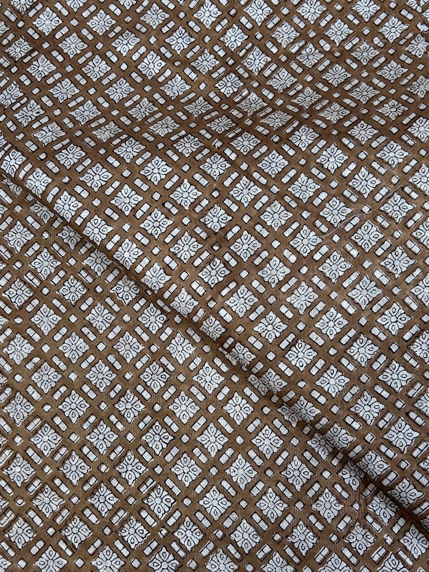 Saudagiri Print Chanderi Handblock Fabric