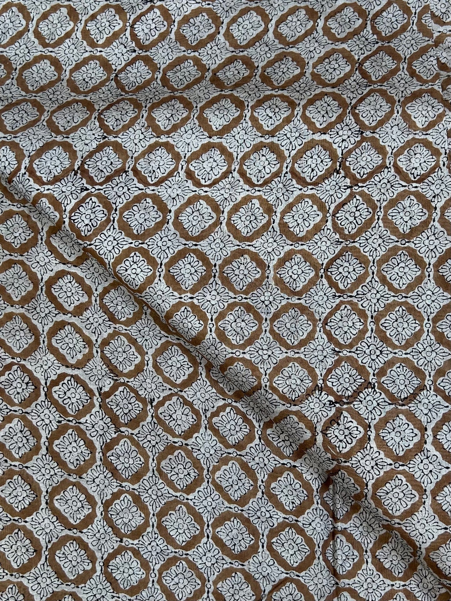 Saudagiri Print Chanderi Handblock Fabric