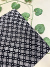 Saudagiri Print Chanderi Fabric Black
