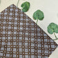 Saudagiri Print Chanderi Fabric Brown