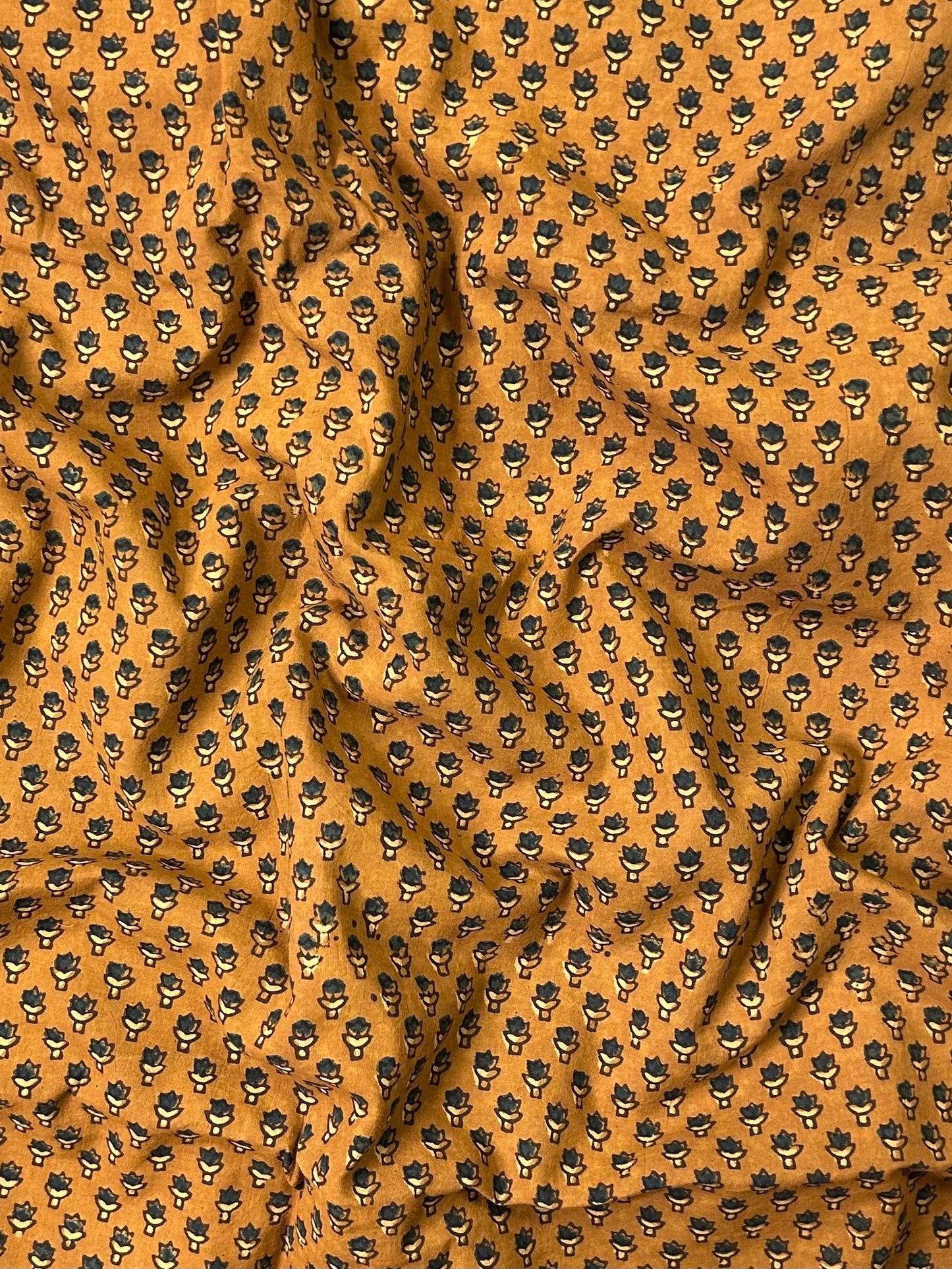Super Ajrakh Handblock Printed Cotton Fabric