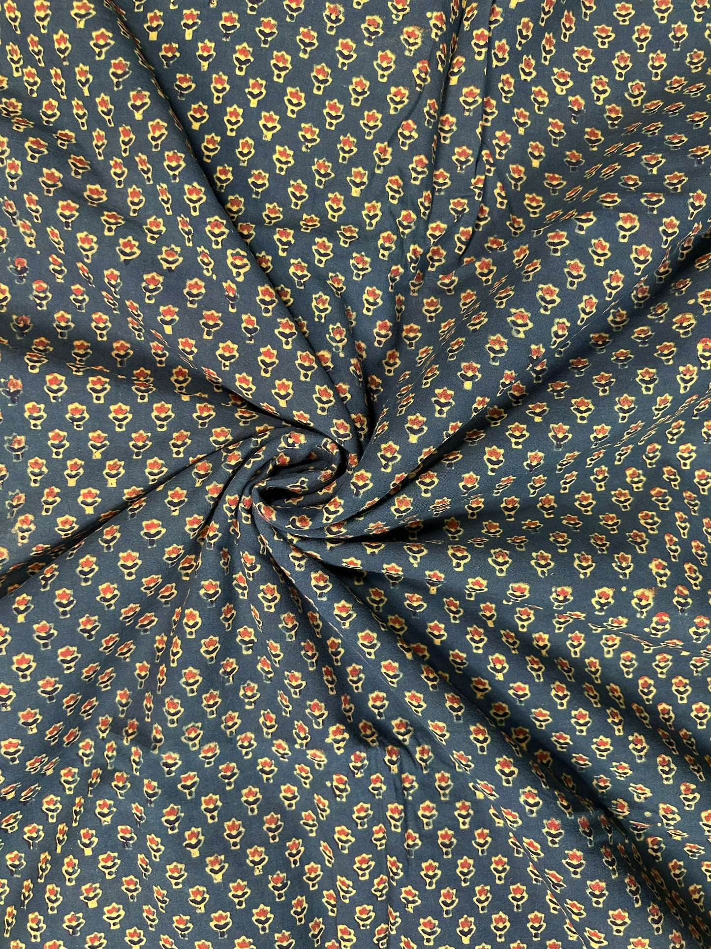 Super Ajrakh Handblock Printed Cotton Fabric
