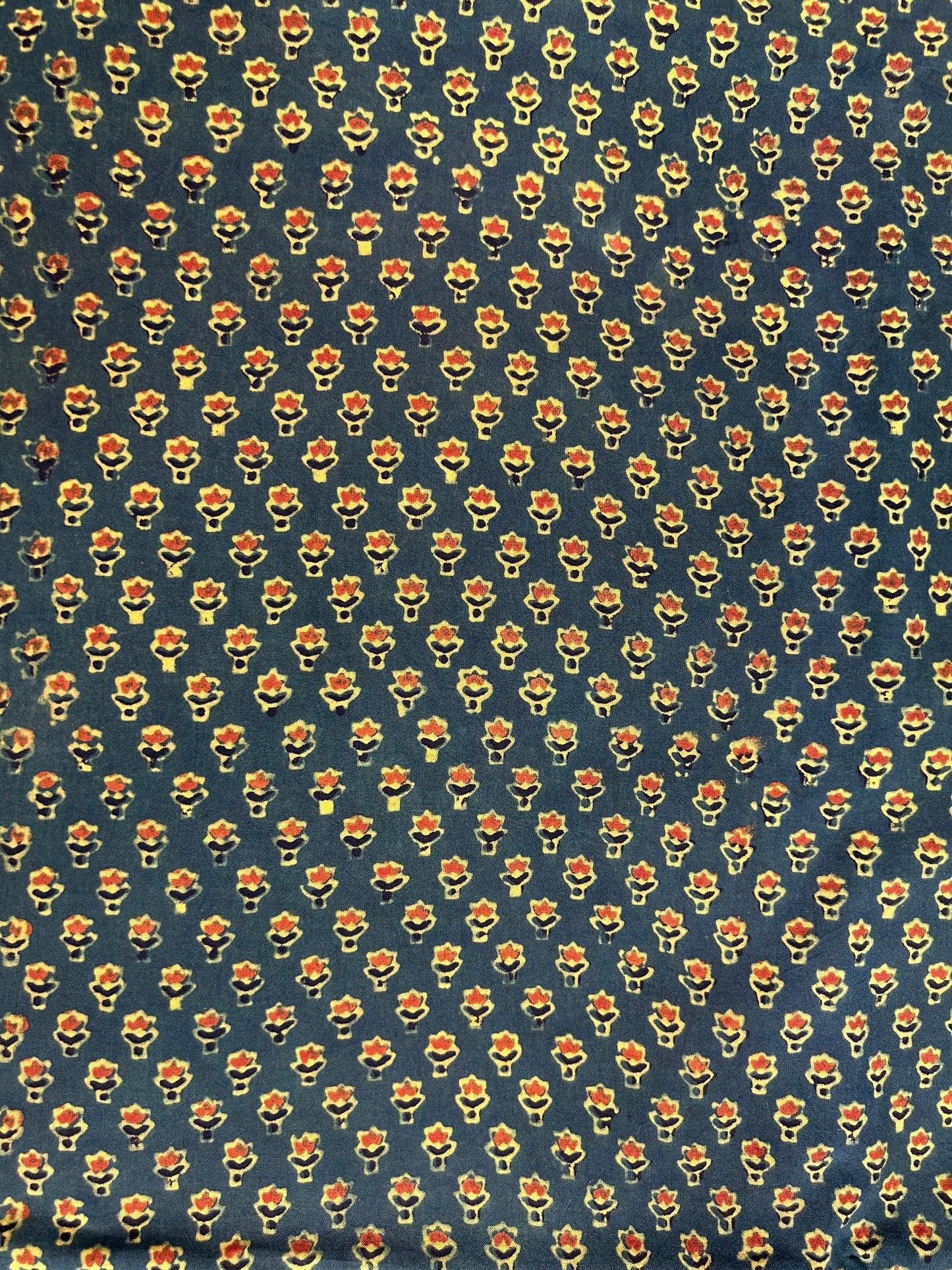 Super Ajrakh Handblock Printed Cotton Fabric